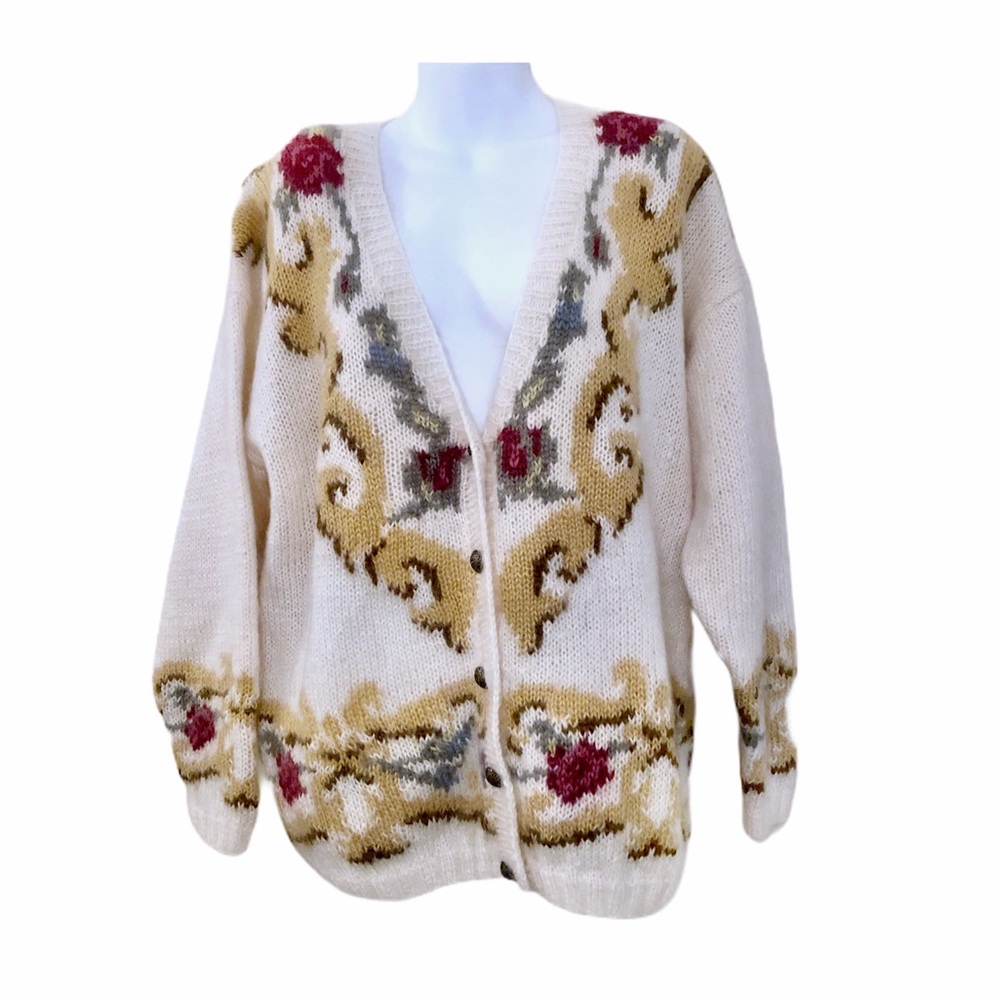 Hand knitted Internationale  Oversized Sweater